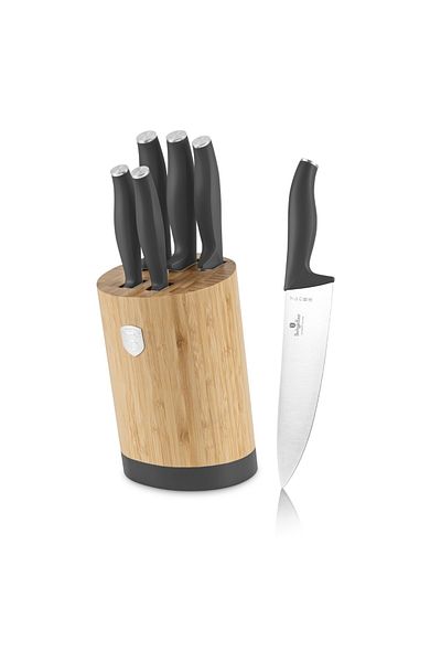 Berlinger Haus 6-piece knife set Anthracite Berlinger Haus BH 2672, with bamboo stand