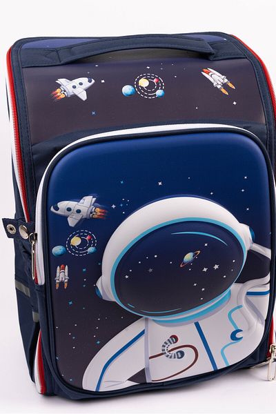 Cocobee Stylish Astronaut Print Backpack, Adjustable Strap, Secure Zip, 14.9 Inches – Blue
