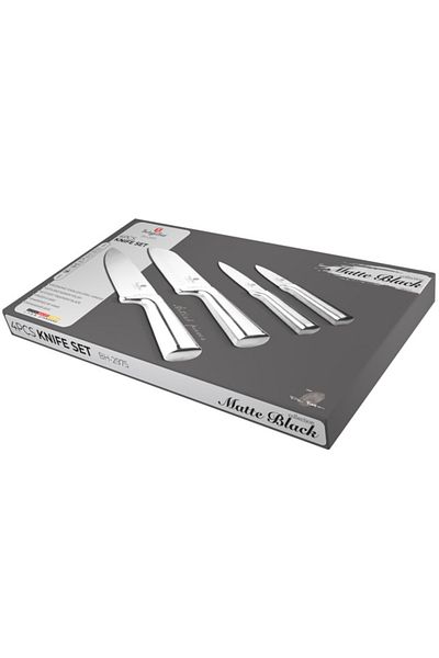 Berlinger Haus Set Of 4 Stainless Steel Knives Anthracite Bh 2975
