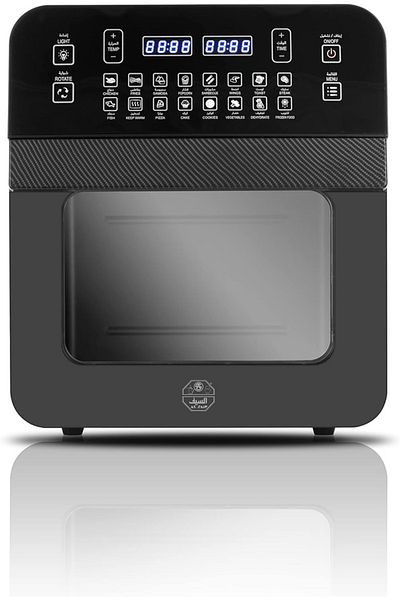 ALSAIF Vast Fibre Air Fryer with Fully Intelligent Visual | 2 L 1500 W E04501 Black