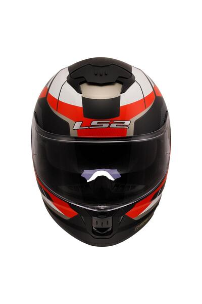 LS2 STREAM 2 ROAD MAT SİYAH-KIRMIZI-BEYAZ-GRİ KASK
