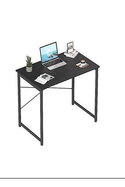 COOYA Minimalist Computer Desk,32" x 20",Thick Metal,Easy to Assemble,Sturdy and Stable,Black