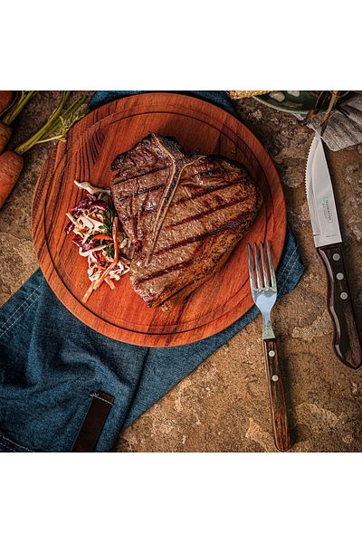 TRAMONTINA Jumbo steak knife and fork set, 12 pieces Tramontina 29899239 made in Brazil