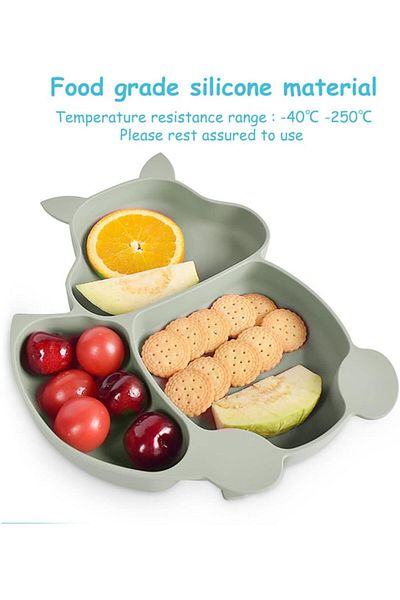 fulina Silicone Feeding Set,Food Grade Silicone Material,High Temperature Resistance,for Weaning Infants