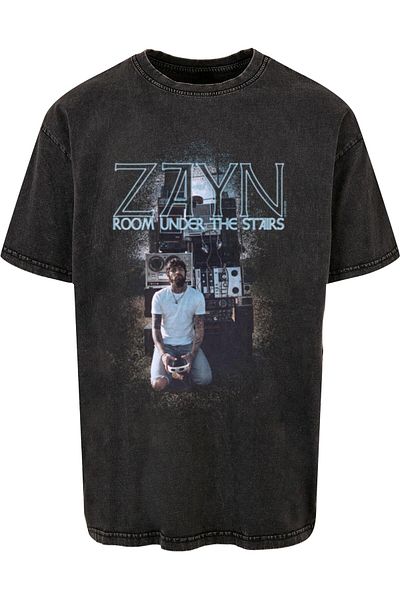 Merchcode Zayn - Speakers Under The Stars Acid Washed Oversize Tee