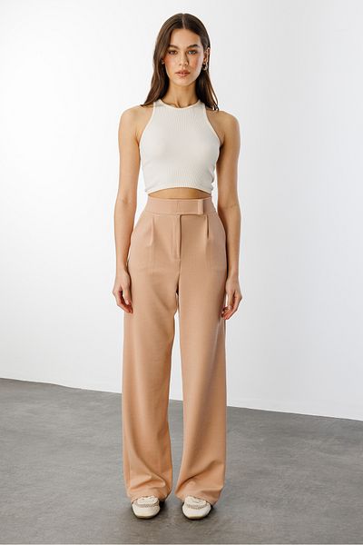 GENIUS STORE Comfortable Palazzo Trousers with Velcro Waist Velcro-Pants