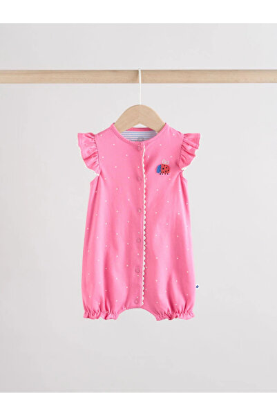 Next Baby 100% Organic Cotton Animal Patterned Colorful 3-Piece Romper Jumpsuit Set Alyag4749