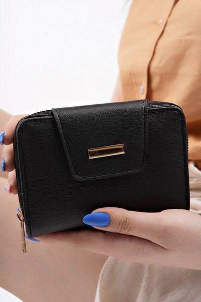 MUGGO Luka Zippered Card Holder Women's Wallet with Coin and Paper Money Compartments