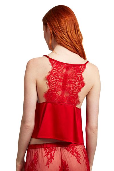 Penyemood Combed Cotton Mood Women's Red Shorts Suit 2004