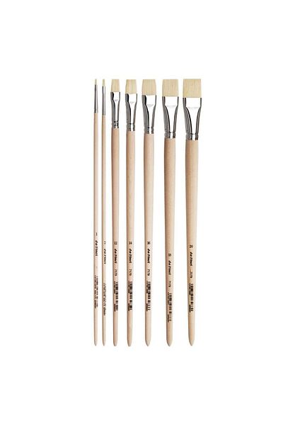 Da Vinci Acrylic and Oil Paint Brush Set Natural Bristle 7 Pieces