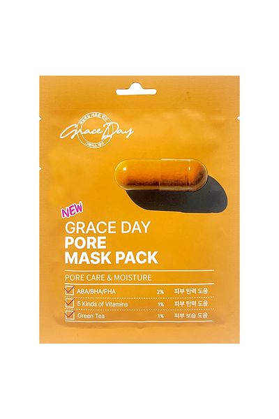 Grace Day Paper Mask with Vitamin and AHA BHA PHA for Pore Care Grace Day Pore Mask Pack