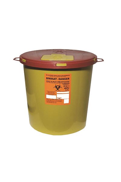 ÇELİKPENÇE 10 Infected Waste Boxes 10 Lt. Medical Waste Bag 2 Pieces