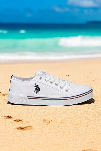U.S. Polo Assn. A 10986198   Tenis alb pentru femei