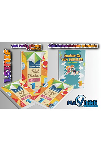 Mavitikli Yayıncılık 1.SINIF TATİL KİTABI ve MAVİZOR SORU BANKASI