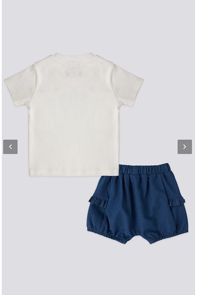 U.S. Polo Assn. U.S.Polo Assn. Usb1970 Cream Girl's 2-Piece Set