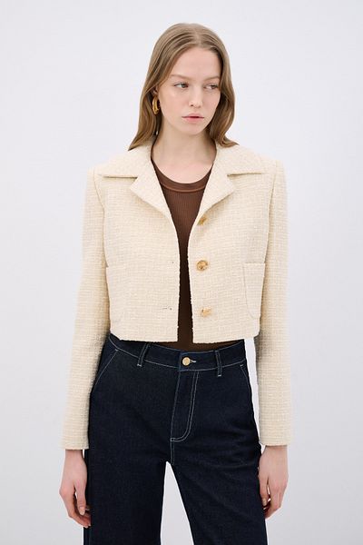 adL Crop Tweed Jacket