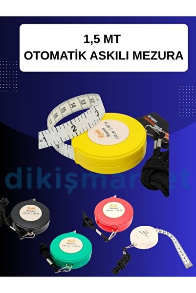 dm dikişmarket Askılı Otomatik Mezura 1,5m (150cm)