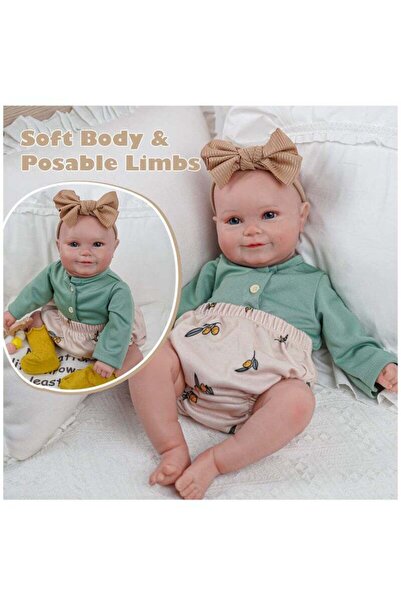 Yelajoy 24-Inch Posable Baby Doll Toy with Accessories, Lifelike Newborn for ...