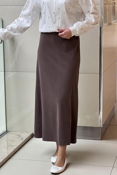 sentez giyim Synthesis Side Ribbed Skirt
