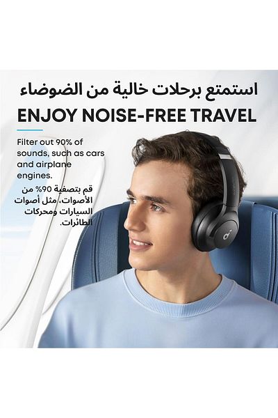 Anker Soundcore Q20i Hybrid Active Noise Cancelling Bluetooth Over-Ear Headphone Black