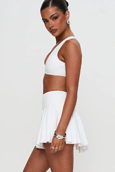 World Fashion Trends Pileli Şort Etek JT6048