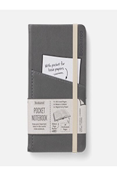 İF Bookaroo Notebook (A6) Cep Defteri-Charcoal/Kömür)