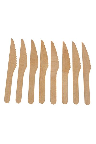 Roll-Up Nature Friendly Wooden Knife 8Pcs
