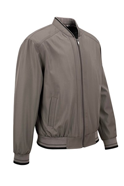 Çizgi Triko Men's Judge Collar Double Pocket Lined Seasonal Coat - A00003