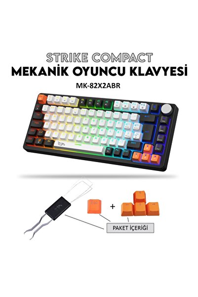gameagle Strike Compact MK-82X2ABR Mekanik Işıklı Gamer Klavye