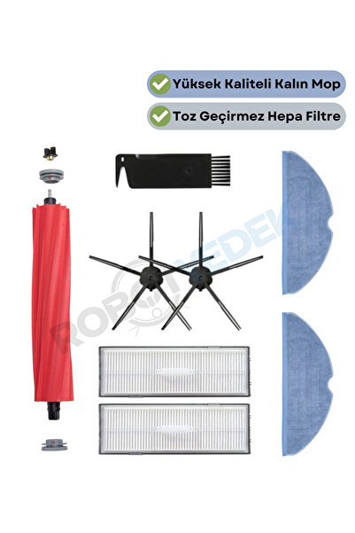 robotyedek Roborock S7 Maxv Ultra - Set de 8 piese compatibile de perii de sc...