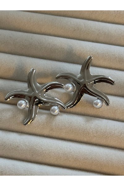 ESMECO Pearl Detail Sea Star Earrings