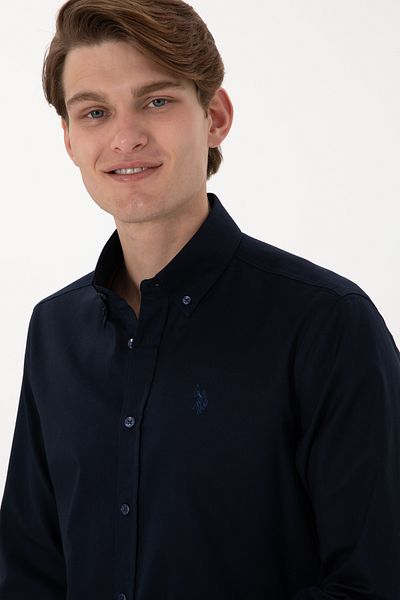 U.S. Polo Assn. Η.Π.Α. Polo Assn. Πουκάμισο 100% βαμβακερό μακρυμάνικο Slim Fit 2083199