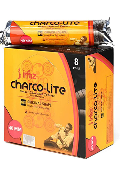 X TURBO X TORBO Charco lite Bakhoor Charcoal 80 Pieces 40 mm, Black