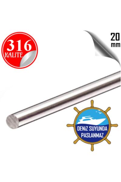 Genel Markalar Paslanmaz Çelik 316 Çubuk (mil) Ø 20 Mm (1 Metre)