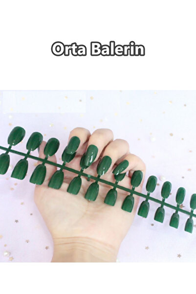 Easy Beauty 24 Adet Renkli Balerin Takma Tırnak Orta Uzun 309