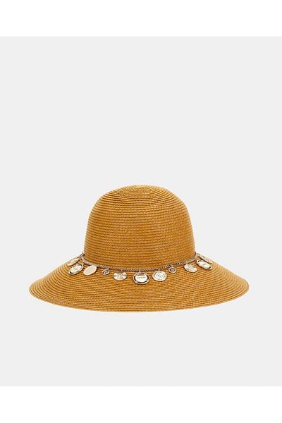 Guess Brim Hat Women's Brown Hat Aw5290Nyl01-Nat