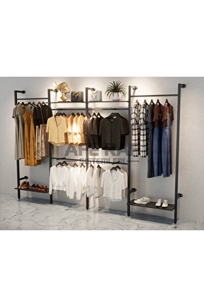 AFE DEKOR Mağaza Raf Sistemi, Askılık Sistemi, Butik Rafı, Mağaza Stand, Giyinme Odası-255*250