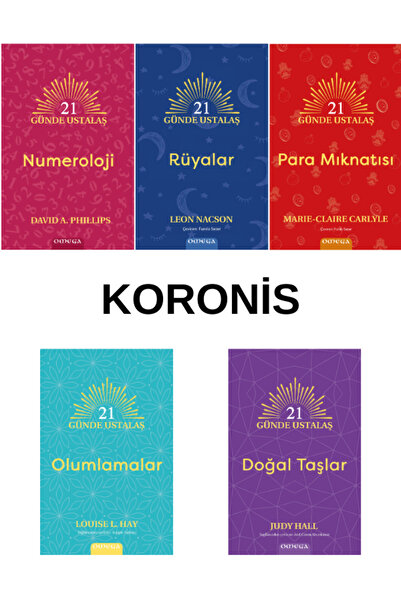 Omega Yayınları (21 Günde Ustalaş 5li Set) Nümeroloji-Rüyalar-Para Mıknatısı-...