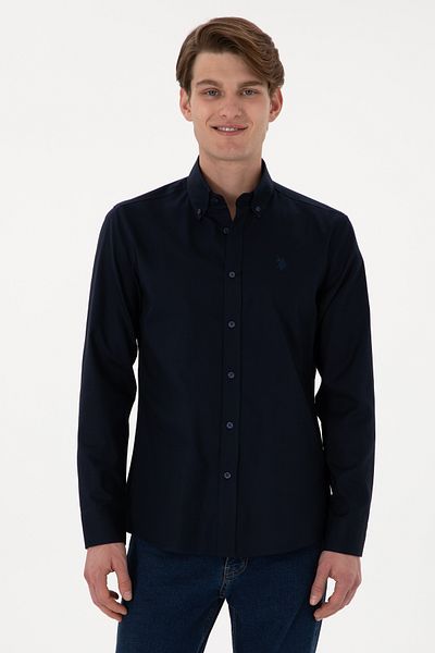 U.S. Polo Assn. Η.Π.Α. Polo Assn. Πουκάμισο 100% βαμβακερό μακρυμάνικο Slim Fit 2083199