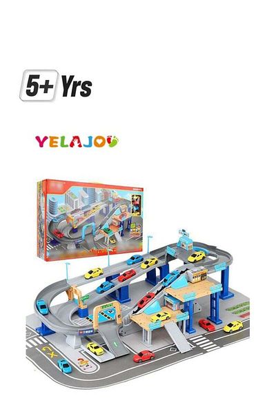 COOYA ألعاب سباق السيارات، مع 4 سيارات، موقف سيارات في المرآب بوضعين، احصل على أفضل هدية عيد ميلاد للأطفال