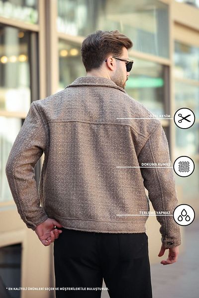 KOCCI Ανδρικό μπουφάν Accurate Fit Regular Fit - Κομψό στυλ Old Money και ειδική εφαρμογή