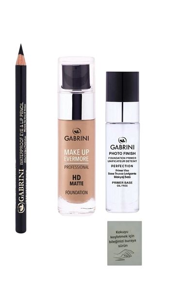 Gabrini Number 1 Eye Pencil + Foundation + Primer + Bird Card Gift