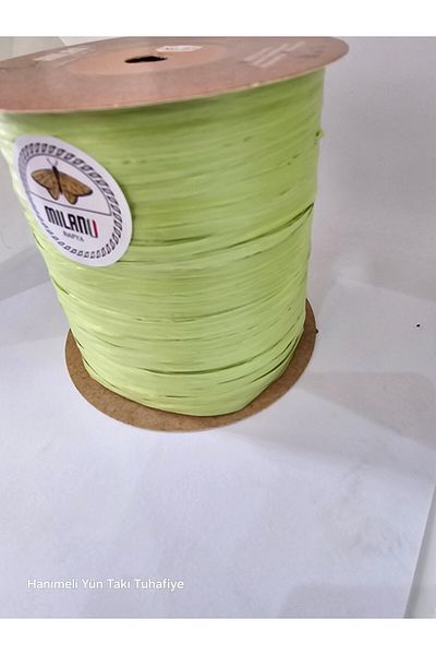 Milano Raffia Bag/Accessory Hand Knitting Thread 1 Piece Color: 27 Neon Green