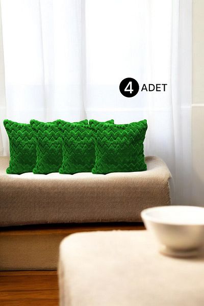 Mislina Home Декоративна калъфка за възглавница "Зигзаг" в бохемски стил, 43x43 см, за 4 души