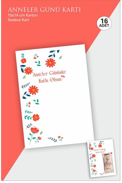 43 cici süsler organizasyon Kartica za kafu za Dan majki, 16 komada, 10x14 cm