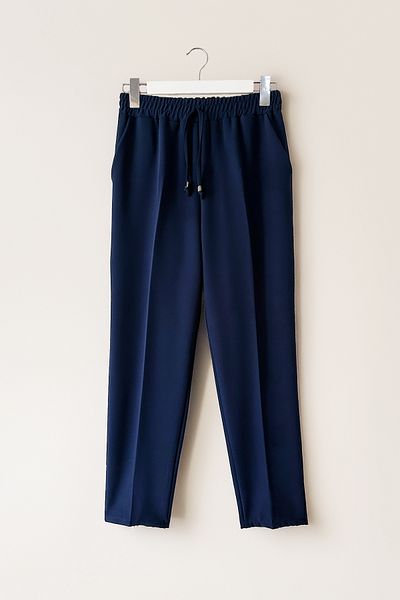 MODAQU Pocketed Skinny Trousers - Navy Blue