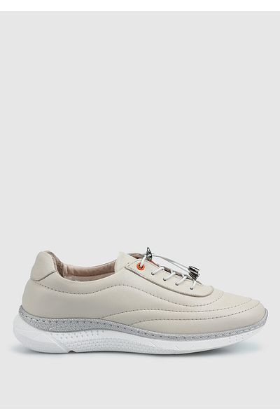 Eclipse Tenis de damă din piele bej