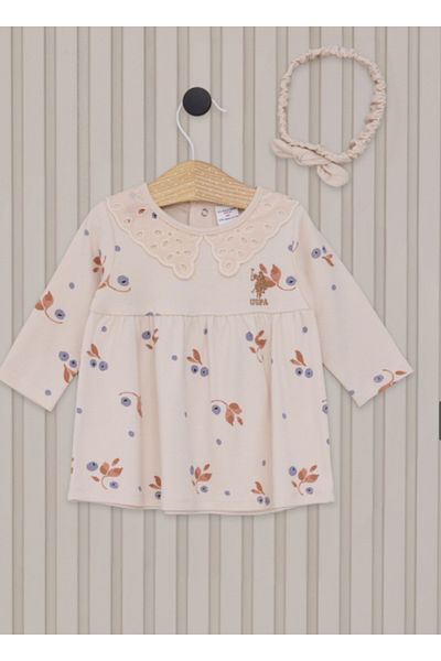U.S. Polo Assn. Light Beige Girl's 2-Piece Set