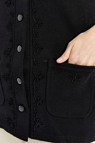 larocci Women's Standard V-Neck Mother's Vest with Embroidered Pocket