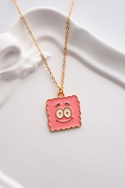 EFBUTİK Patrick Imported Necklace with Gold Color Chain